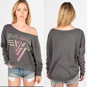 Gray Off-Shoulder Women's Top